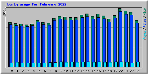 Hourly usage for February 2022