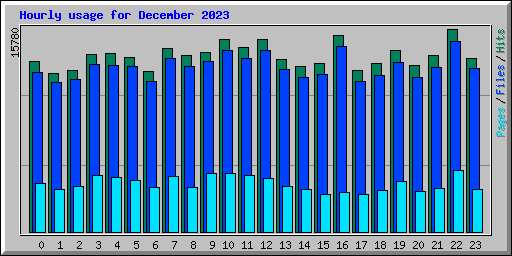 Hourly usage for December 2023
