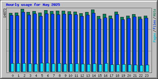 Hourly usage for May 2025